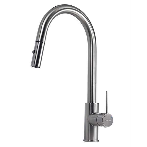 Vòi rửa bát dây rút Munchen Nickel MBF81822N