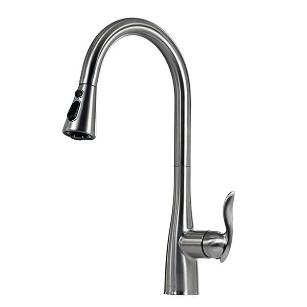 Vòi rửa bát dây rút Munchen Nickel MBF81826N